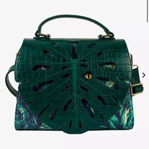 Loungefly Jurassic World Velociraptor Palm Frond Glow-in-the-Dark Crossbody Bag